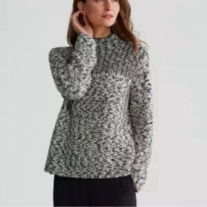 Eileen Fisher Peruvian organic cotton hand-knit sweater